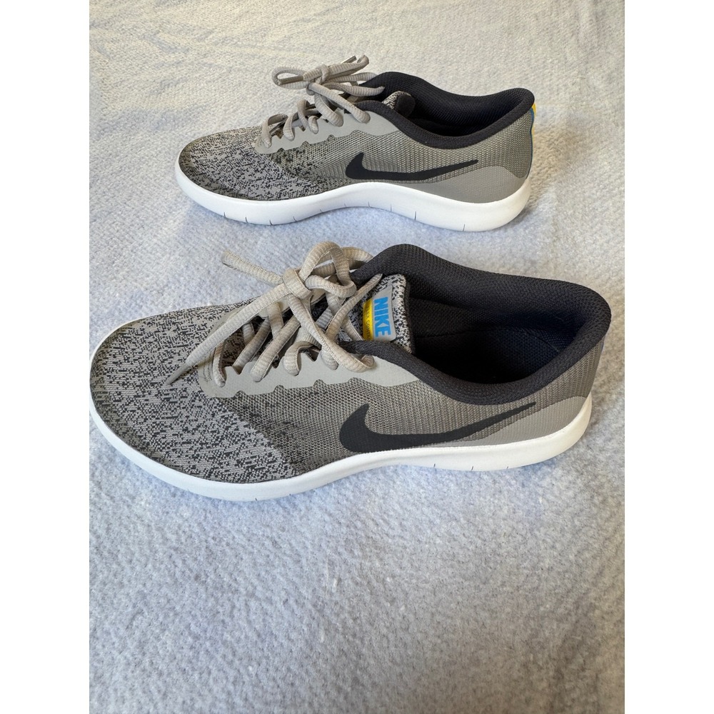 Nike Flex Contact Grey Black Running Shoes 917932-008 Womens 8 / Youth 6.5Y - Picture 5 of 8